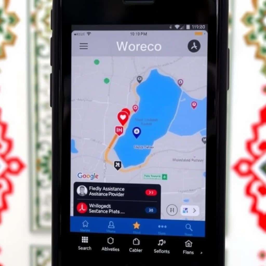 Application Weego pour assistance dépannage à Marrakech en cas de crevaison