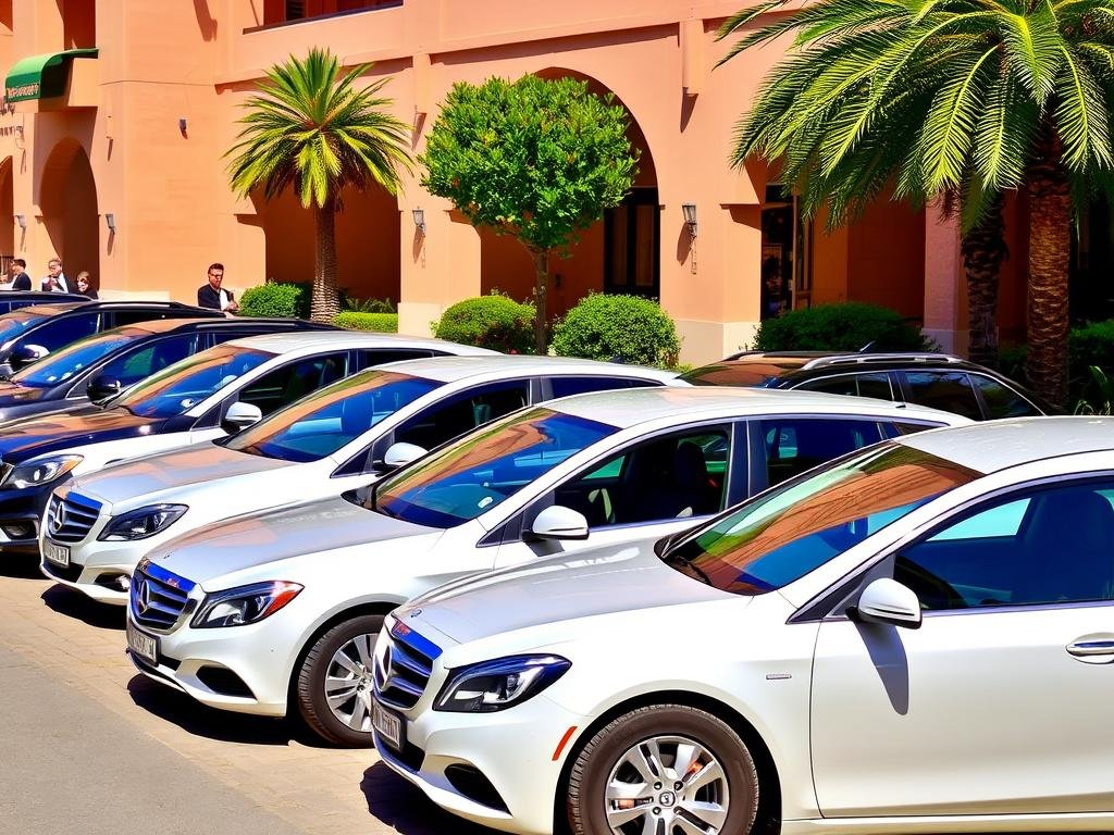 Different car models available for rental with driver in Marrakech Different car models available for rental with driver in Marrakech