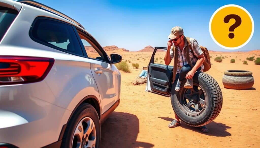 FAQ sur les crevaisons avec une voiture de location à Marrakech