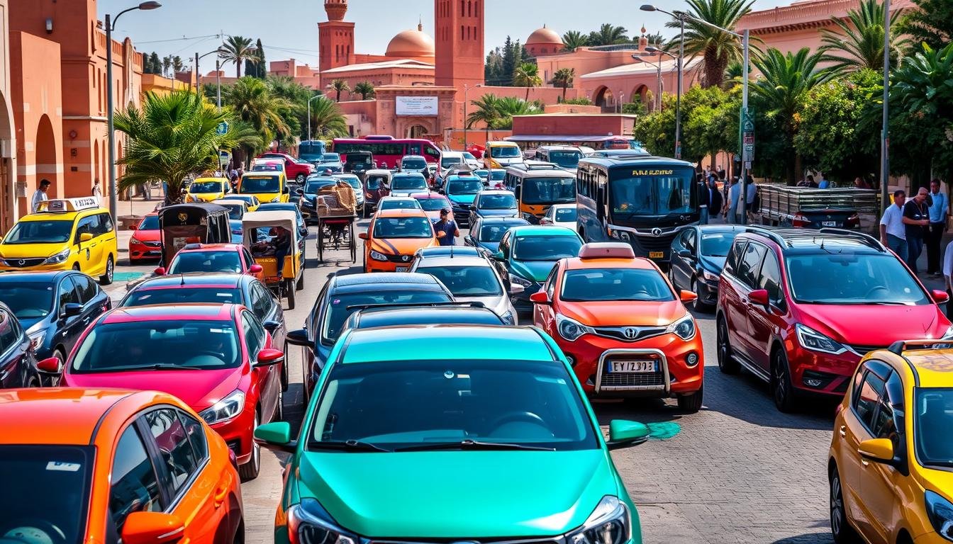 Location de voiture vs transport en commun a Marrakech