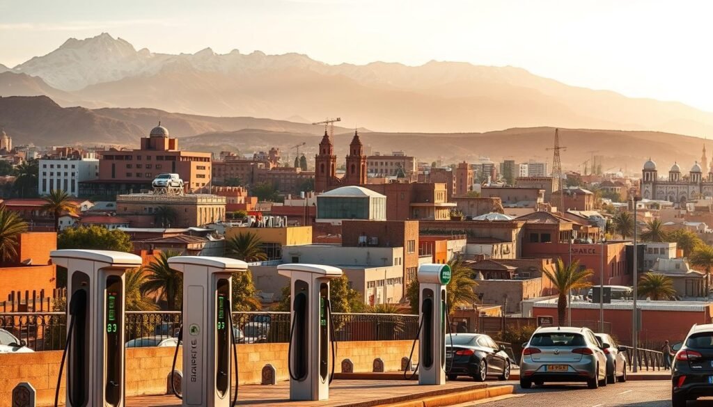 bornes de recharge à Marrakech
